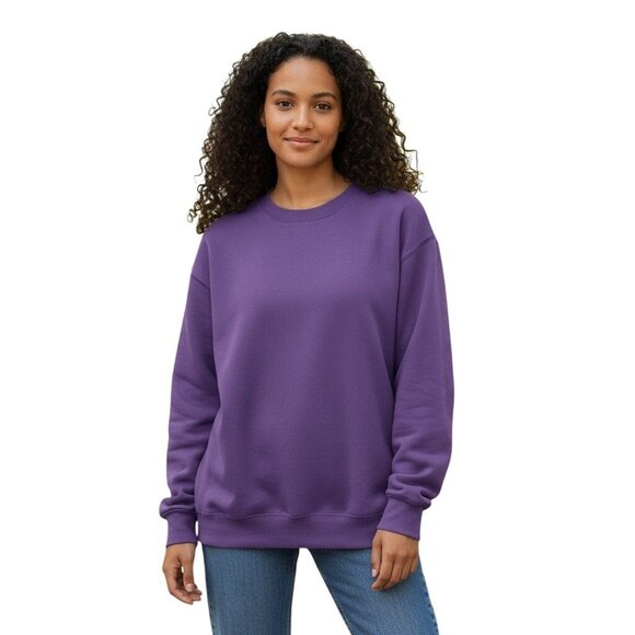 TNA Cozy Fleece Boyfriend Crewneck Sweatshirt - Size M - Picture 1 of 6